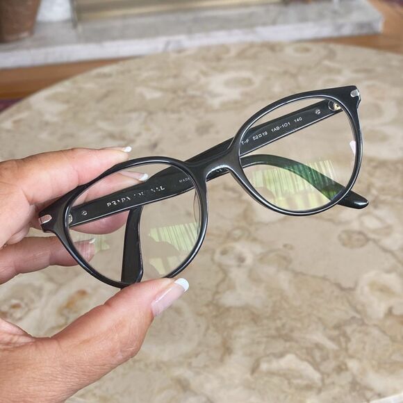PRADA Black Acetate Glasses Frames - Picture 2 of 13